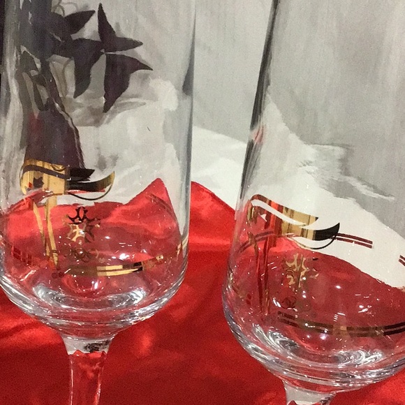 Olympic champagne glasses , highball glasses vintage - Picture 3 of 3